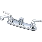 Olympia Faucets K-5160 Two Handle Kitchen Faucet, Chrome Finish [並行輸入品]