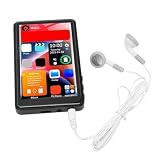 MP3 MP4 プレーヤー、16GB 4 インチタッチスクリーン MP3 プレーヤー、Bluetooth 5.0、HiFi ロスレスポータブル子供用音楽プレーヤー、FM ラジオ、電子書籍、録音付き (16GB RAM と 256GB)