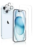 Maxku iPhone 15 Plus用ガラスフィルム+カメラフィルム iPhone15 Plus用 レンズ保護+iPhone 15Plus用 液晶保護フィルム 日本旭硝子素材採用 高透過率 薄型 硬度9H 飛散防止処理 2.5D ラウンドエッジ加工 自動吸着 iPhone 15 Plus対応【カメラフィルム＊2枚入り＋液晶保護フィルム＊2枚入り】