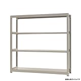 中量棚300kg 単体 幅180×奥行45×高さ180cm 4段 ニューアイボリー 300kg/段