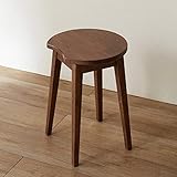 端材を集めて作ったアルダー材のスツール ダークブラウン