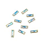 Perfk ネイルアート　ヒント　3D　ラインストーン　キラキラ　きれい　装飾　10個　多タイプ選べる - 4＃