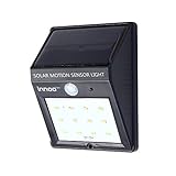 Innoo Tech 高輝度 12 LEDライト ソーラセンサーーライト 省エネ ソーラー充電式 明暗/人感センサー 玄関/屋外用 外灯 防犯ライト