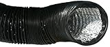 C.A.P. (Custom Automated Products) Lightproof Ducting with Clamps, 4-Inch by 25-Feet, Black [並行輸入品]
