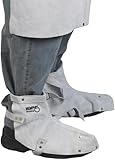 MCR Safety 38505MW Memphis Split Cow Leather Welding Shoe Protector with Adjustable Strap, Gray, 1-P