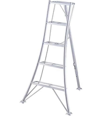 Amazon | アルミ 三脚 脚立 5段（5尺 高さ約150cm） 【メーカー直送