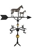 Montague Metal Products WV-355-SI 300 Series 32 In. Deluxe Swedish Iron Mare & Colt Weathervane