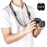 [PROfezzion] カメラ ストラップ ネックストラップ ショルダーストラップ ミラーレス・小型一眼レフ用 アルカスイス プレート 付き 三脚/雲台対応 ソニー ZV-E1 α7RV α7IV FX30 α7III α7II α7 α7R α7S α7C α7R II III α6600 α6500 α6400 α6300 α6100 α6000 対応でき ブルー