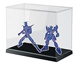ホビーベース プレミアムパーツコレクション モデルカバープラス 横長 ベースカラーブラック PVC製 W28×D15×H19cm(内寸) K104BK ディスプレイケース