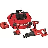 Hilti 3487025 18-Volt Lithium-Ion Cordless Hammer Drill Driver/Impact Driver/Reciprocating Saw Combo