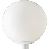 Progress Lighting P5426-60 Complete Post Lantern White Shatter-Resistant Acrylic Globe White Fitter,