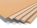 MDF ボード スライスウッド 板材 DIY 工作 資材 材料 カット ニュージーランド原産品 (4.0mm厚 【A4】210×297mm 3枚)