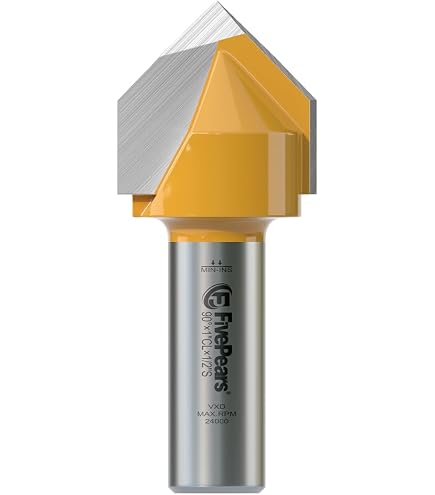 thumbnail image 2 of Point Cutting Round Over Groove Router Bit 4 Bit Set - 1/4" Shank - Yonico 13470q 2 of 11
