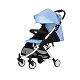 ベビーカー b型 バキ 折りたたみ式 コンパクト 片手収納可能 機内に持ち運び可(3 ライトブルー)