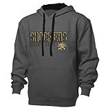 NCAA Wichita State Shockersベンチマークカラーブロックプルオーバーフード、スモール、グラファイト/ブラック