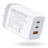 Viviber USB-C PD 充電器 65W GaN窒化ガリウム採用 Type-C 急速充電器 タイプC usb充電器 Type-A*1ポート+Type-C*2ポート PD対応 iPhone ACアダプター 3ポート USB コンセント PSE認証済み Macbook AC式充電器 iPad acコンセント【iPhone 15 /14/13/ノートPC/タブレット/Androidスマホ対応】