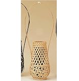 早乙女篭（白） 【サイズ】Φ１０×Ｈ３８ｃｍ【素材】竹【生産国】日本 23-492-02