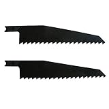 Disston E0102233 3-1/8-Inch Blu-Mol Carbon Jig Saw Blades With Universal Shank, Wood Cutting, 10 Tee