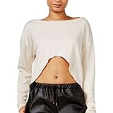 chelsea sky Long-Sleeve Crop Top Natural XL [並行輸入品]