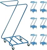 オリタニ 業務用 ランドリーワゴン リネンカート Ｚ型本体 ブルー リネン 回収 キャスター付 (30)