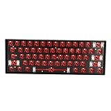 WL61 60% RGB DIY メカニカルキーボード、61 キートライモードメカニカルキーボードホットスワップ可能 3Pin 5Pin スイッチ、サポートワイヤレス 2.4G/Bluetooth 3.0 5.0/USB C 有線 (BLACK)
