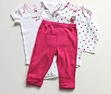 カーターズ【Carter's】(カーターズ　セット) 長袖ボディ・半袖ボディ・パンツ 3点セット☆マルチドット×おさるチャン<br>24M