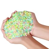 夜光砂 蓄光ストーン ミックスカラー 100g 1,000粒 7色入り 5〜8mm レジン DIY 手芸 クラフト デコレーション 夜光ビーズ NYANDELMO ND-0266-R02-MIX-5-8mm-100g
