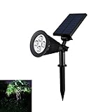 ソーラーライト LORIA・JP ガーデンライト ソーラー 高輝度 IP65防水 光センサー ５つ点灯モード パネル180ライト90°調整出来 玄関 庭 駐車場 芝生 照明 雰囲気作り 配線不要 夜間