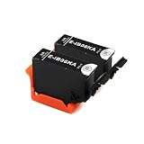 J-ECO製 IB06KA ブラック 染料 お得な2本セット ISO14001、ISO9001、CE、SGS認証工場 エプソン用 互換インクカートリッジ 残量表示 (IB06 IB06A IB06KA IB06CA IB06MA IB06YA)