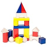 グランパパオリジナル 国産 積み木セット トートバッグ付き 22ピース (カラー)