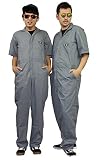 2XL:GRAY ★DICKIES ディッキーズ 3399-1　33999　半袖カバーオール つなぎ グレー 【並行輸入品】[その他] [その他]