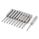 uxcell　六角ドライバービット　磁気トルクスドライバービット　6.3mmの六角シャンク　1.5mmのビット　50mmの長さ