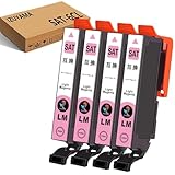 エプソン用 SAT-6CL 互換インクカートリッジ【SAT-LM ライトマゼンタ 4本セット】サツマイモ インク 増量 対応機種:EP-712A EP-713A EP-714A EP-715A EP-812A EP-813A EP-814A EP-815A『最新ICチップ搭載/残量表示/個包装』ISO14001/ISO9001認証工場