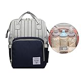 SAREYFLY マザーズバッグ ママバッグ リュック ベビー用品収納 出かけバック ショルダーバック 多機能 大容量 防水 リュックサック 哺乳瓶 おむつ収納 両側と後ろにファスナー付き 旅行 アウ