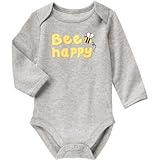 ジンボリー GYMBOREE/ ビー ハッピー ボディスーツ ロンパース長袖 3～6ヶ月【並行輸入】