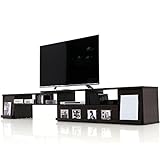 LOWYA (ロウヤ) 伸縮 コーナー テレビ台 テレビボード ロータイプ 大型テレビ ~49型対応 幅1620~2550mm ブラウン おしゃれ 新生活