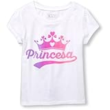 ザ・チルドレンズプレイス THE CHILDREN'S PLACE/ グリッターグラフィックティ ホワイト トップス半袖Tシャツ 18～24ヶ月【並行輸入】