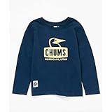 チャムス 長袖シャツ Booby Face L/S T-shirt ブービーフェイス CH21-1043 Ｎａｖｙ ＸＬ（１３０－１４５