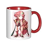 330ml ゼノブレイド ホムラ (2) マグカップ セラミックコーヒーマグ 耐熱 耐冷 電子レンジ温め（レッド）