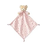 Beginnings by Enesco Plush Baby Bear Loveyブランケット、16インチ、ピンク