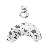 Angel Dear Ring Rattle and Curved Pillow Cow Set by Angel Dear