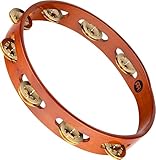 MEINL Percussion マイネル タンバリン Traditional Wood Tambourine Brass Jingles 1row TA1B-AB 【国内正規品】