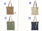 カゴバック レディース バッグ 職人手作り 春 夏 海バッグ かばん 大容量 収納バスケット ナチュラル カゴバック ショルダーバッグ トートバッグB019 (C)