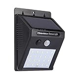20LED ソーラーLEDライト 人感センサー モーションライト モーションセンサー ウォールライト 防犯 威嚇