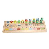 Domybest幼児期の教育援助 玩具をカウントする カラフル 対数ボードを計算する 数学能力を育成する