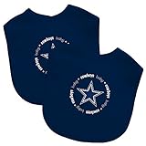 Baby Fanatic Team Color Bibs, Dallas Cowboys, 2-Count by Baby Fanatic (English Manual)