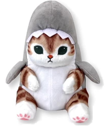 Amazon.co.jp: mofusand 海の生き物 BIGにゃんぬいぐるみ2 サメにゃん
