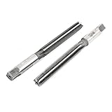 uxcell ハンドリーマ　HSS素材　シルバーグレー　8.5 x 8.5mm　ストレートシャンク　2枚入り