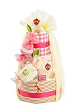 Diaper Cake ダイパーケーキ/オーガニックキャンディーいちご【おむつケーキ】【パンパース】【出産祝い】 GFDC024