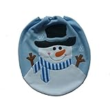 Creazyクリスマス装飾クリスマス雪だるま蓋Singleトイレカバー